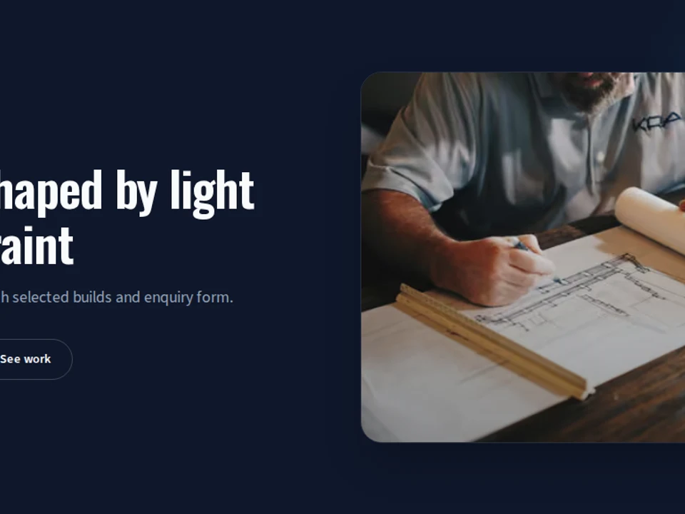 Atlas Atelier architecture web template preview by ENZORA